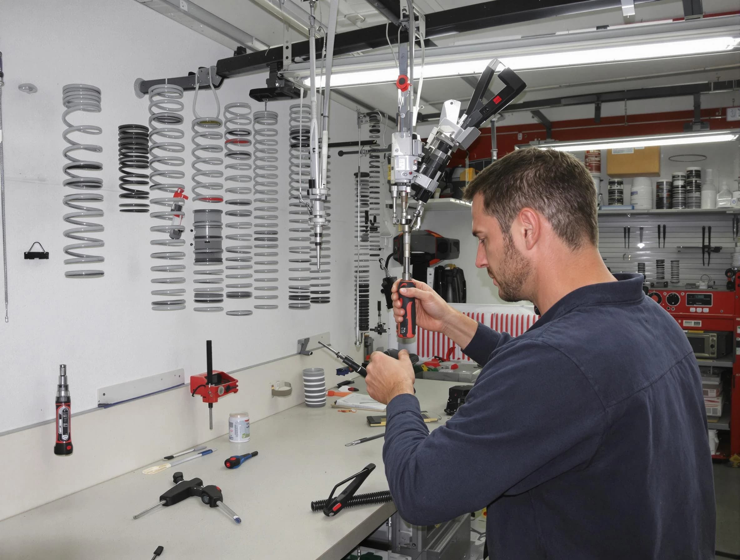 Nashua Garage Door Repair safety certified technician performing precision spring replacement in Nashua