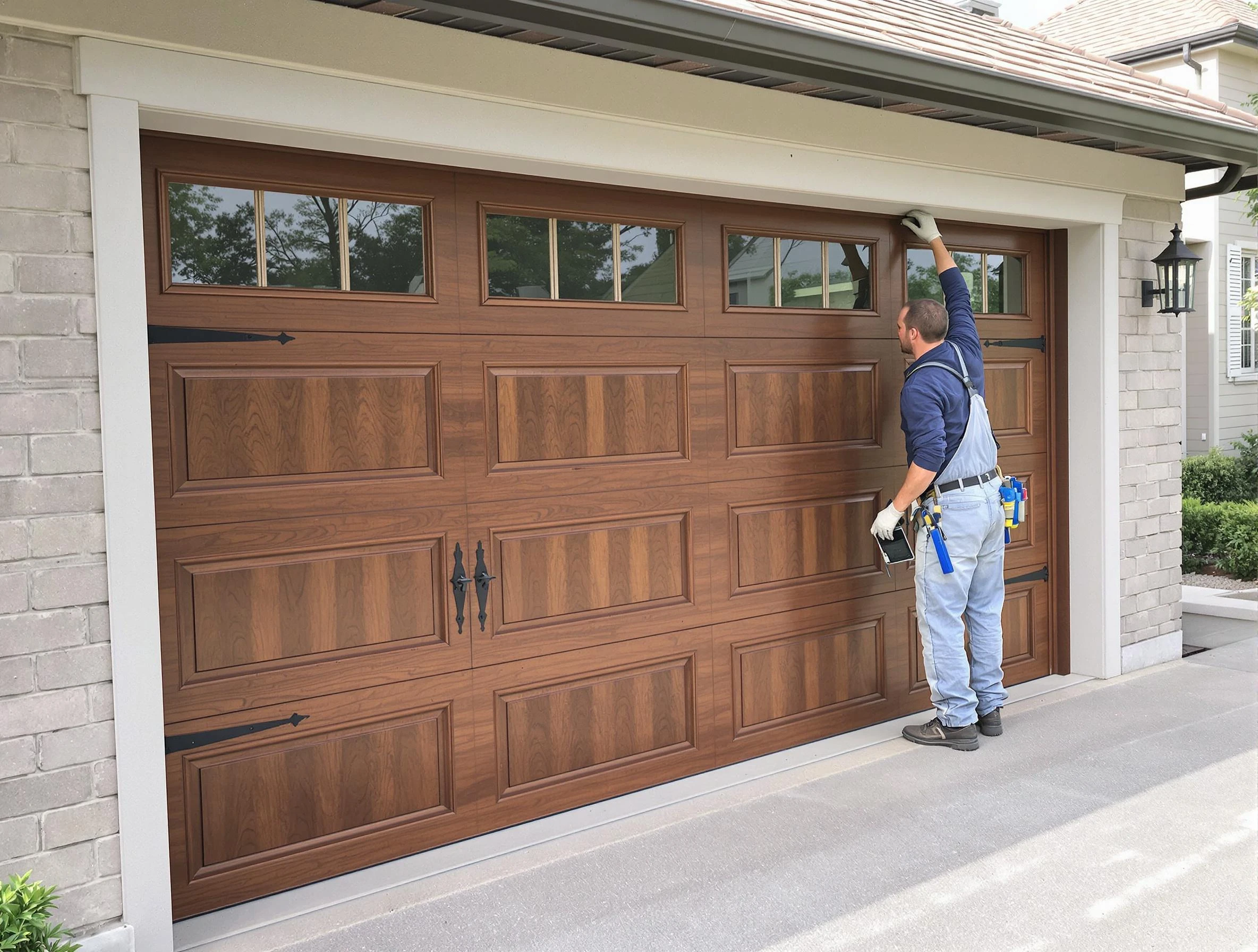 Custom garage door showcase by Nashua Garage Door Repair in Nashua