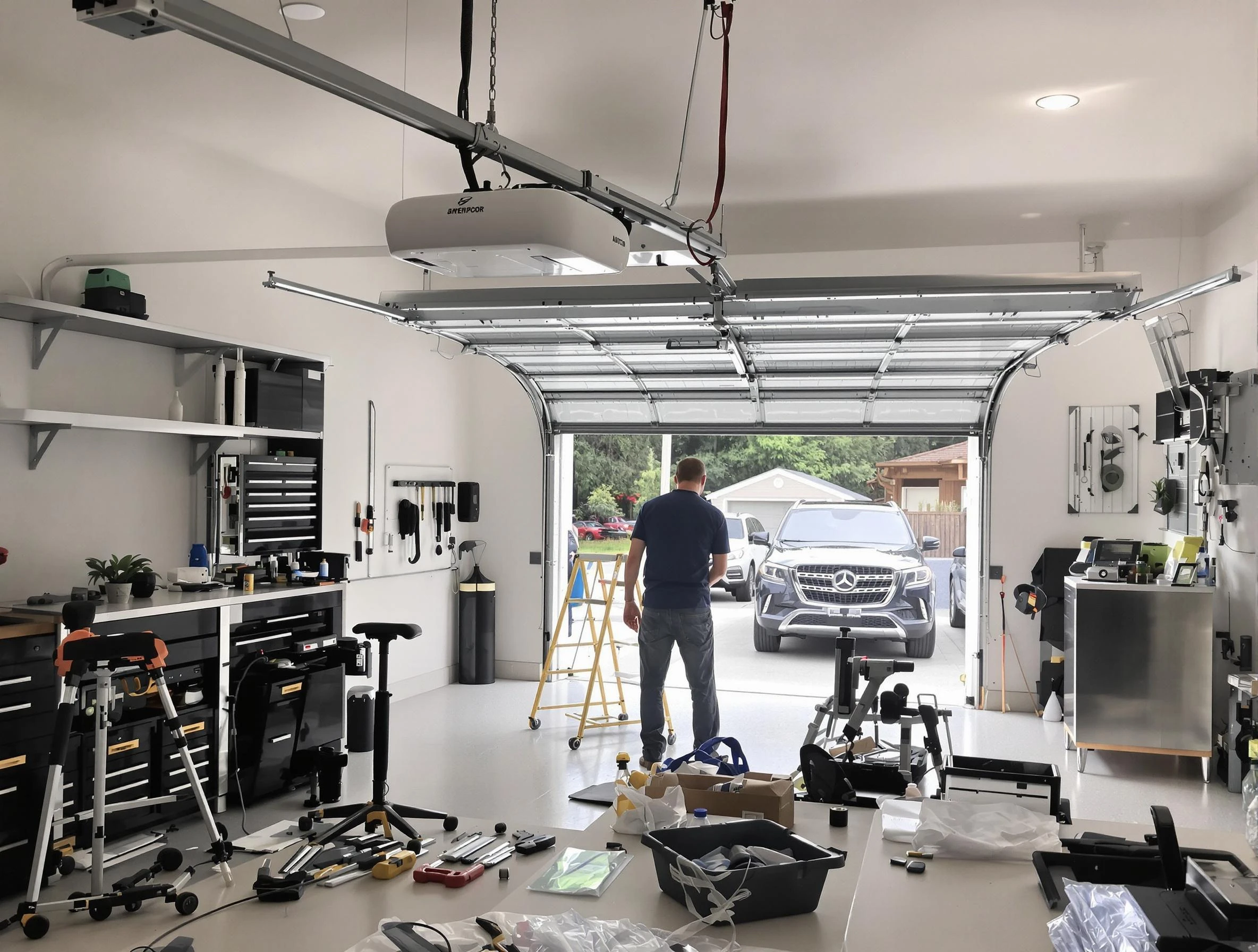 Garage door opener installation by Nashua Garage Door Repair in Nashua