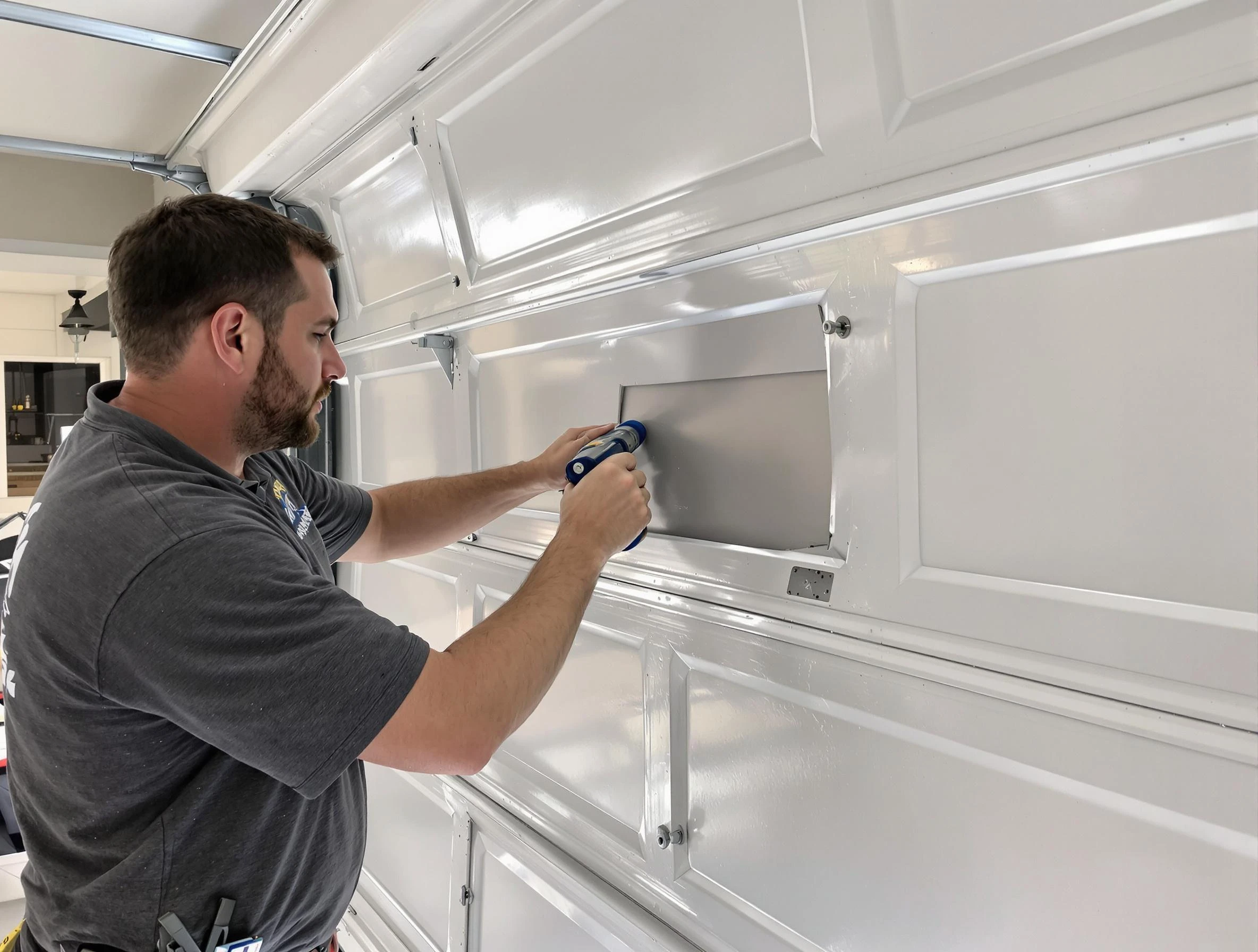 Garage door panel repair by Nashua Garage Door Repair in Nashua